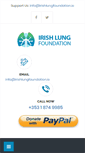 Mobile Screenshot of irishlungfoundation.ie